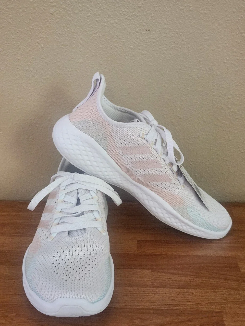 adidas Fluidflow 2.0 Women's Running Sneakers w/Pastel Pink and Mint Accents